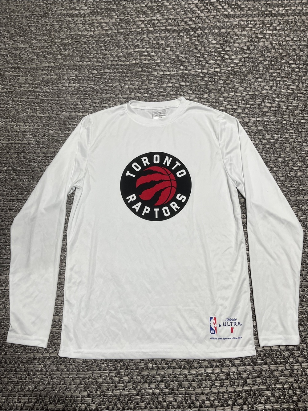 Toronto Raptors White Long Sleeve Shirt